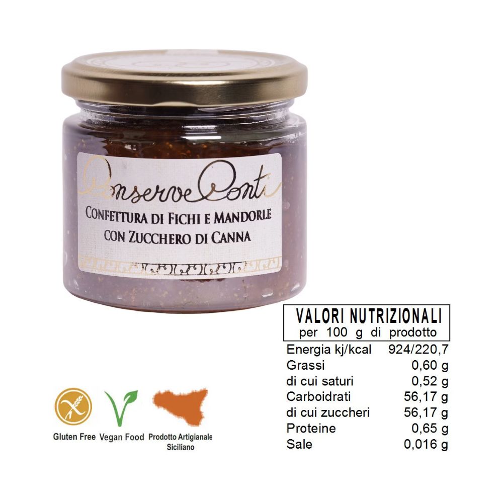 Confettura di Fichi e Mandorle con Zucchero di Canna - immagine 2